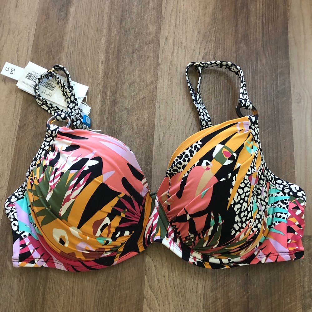 Multi color Underwire Bikini Top from Bleu Rod Beattie jungle Collection 34D